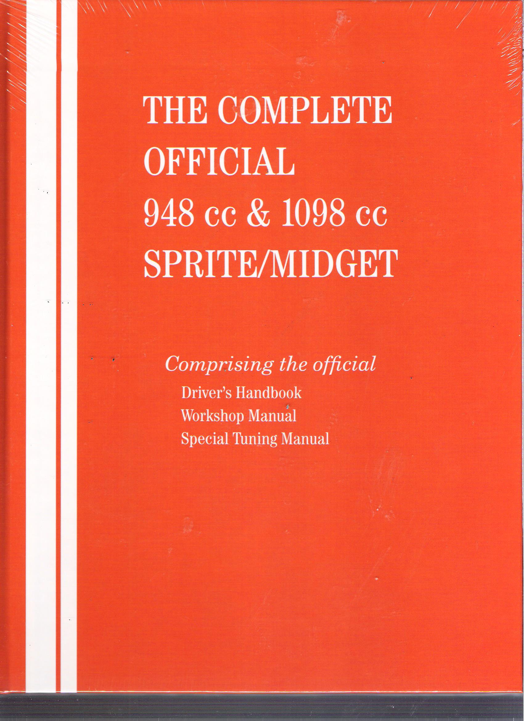 1961-1966 The Complete Official 948cc & 1098cc Sprite / Midget Bentley Factory Manual